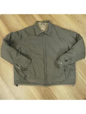 Vintage Columbia Puffy Quilted Field Jacket,  Men's Grey XL Bomber
